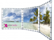 Presentatiewand inc spandoek - 200 x 200 cm