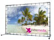 Frame met korte voet inc Spandoek - Buitenmt 100 x 100 cm