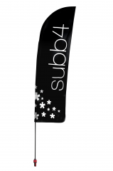 Beachflag - Formaat L (stokhoogte 450 cm)